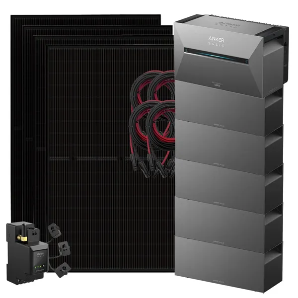 Anker 1800W Solix 3 Balkonkraftwerk inkl. 16,13kWh Speicher E2700 BP2700 & Stromzähler