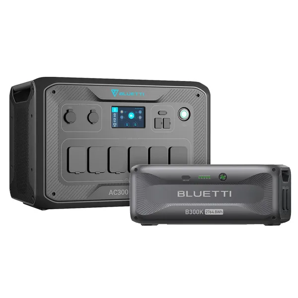 Bluetti AC300 2,7kWh Powerstation mit 1x B300K Speicher Home Backup 3000W