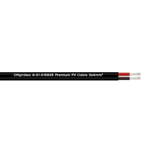 Solarkabel 2x2,5mm² H1Z2Z2-K 2,5mm² Zweiadrig Schwarz