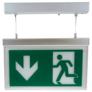V-TAC LED-Notausgangs-/Piktogrammleuchte hängend, für Wand-/Oberflächenmontage