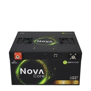 WATTSTUNDE NOVA Core Batterie 12,8V 480Ah 6144Wh LiFePO4 mit 0% MwSt nach §12 Abs. 3 UstG