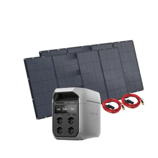 EcoFlow Set Delta 3 Plus Powerstation und 2x 400 Watt Solarmodul 0% MwSt nach §12 Abs. 3 UstG