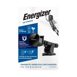 Magnetischer Auto Charger ECA002 mit Qi 15 W & Halterung Set